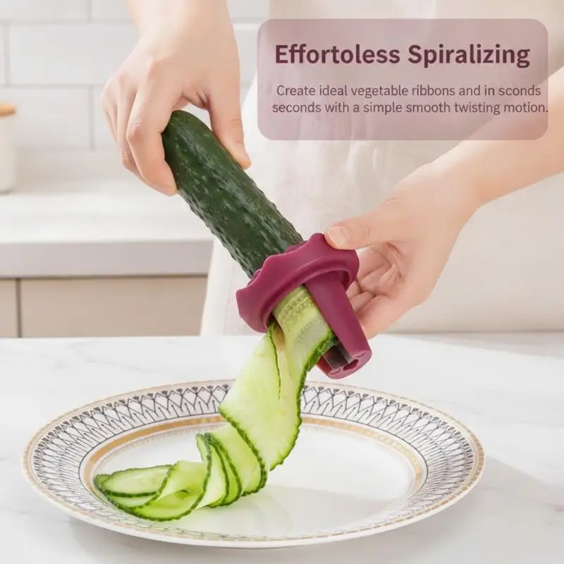 Multifunctional Manual Vegetable Cutter Creative Spiral Grater, Fast Slicing Tool For Fruits Vegetables Household Kitchen Gadge