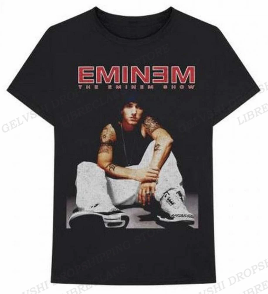 Rapper Eminem T-shirt Men's and Women's Cotton T-shirt Comfortable Street Hip Hop Top Fashion Harajuku T-shirt Y2k Clothing