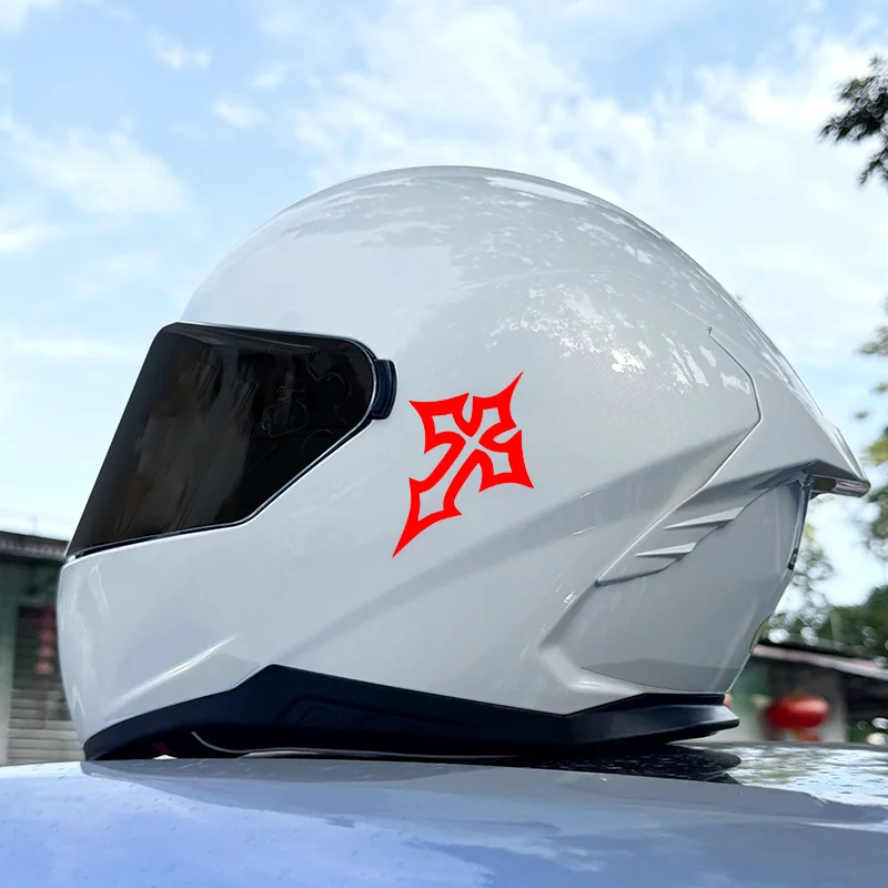 1 قطعة الإبداعية عبر نمط دراجة نارية ملصقات مقاوم للماء شارات الفينيل لسباق خوذة دراجة نارية خزان الوقود هدية سكوتر #6