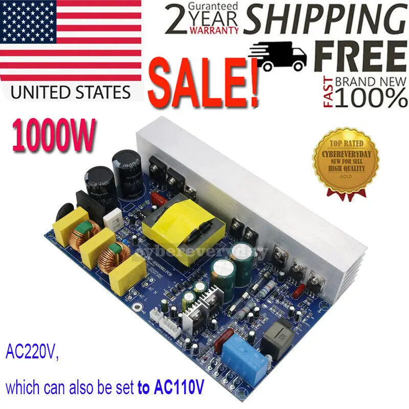 

Class D High Power Amplifier Board Mono Amp Peak 1000W with Switching Supply