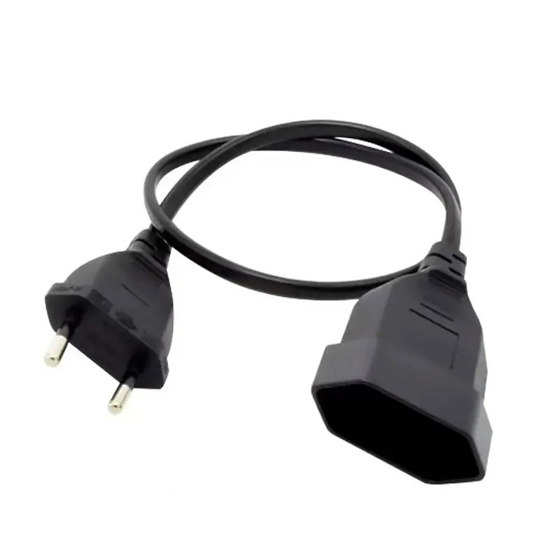 

EU Power Extension cable 2-Prong European EU Male to Female Power Extension Cord 0.3M EU AC power cord Extension