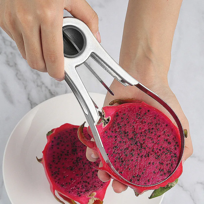 Stainless Steel Mango Cutter Splitter Avocado Slicer Fruit Melon Cutting Knife Peeler Coring Diced Peeling Tool Kitchen Gadgets