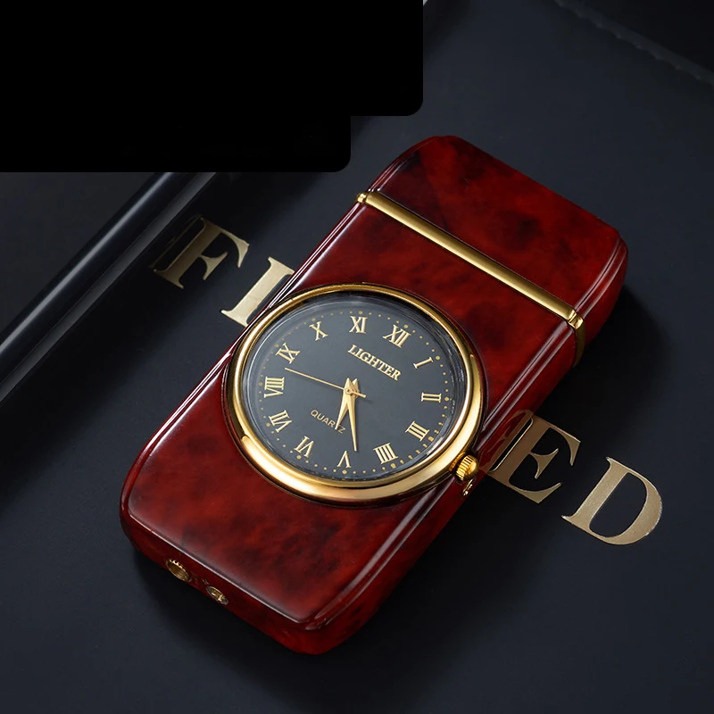 New Butane Gas Lighters Metal Watch Lighters Turbo Windproof Lighters Men Gadget Cigarette Cigar Lighters Unusual Lighters Gift