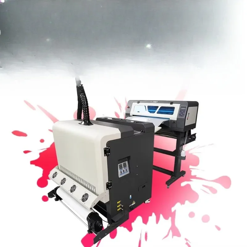 

A1 24 Desktop DTF Heat Transfer Double Head XP600 Printer T-Shirt Press 60cm Roll Film XP600 DTF Printer