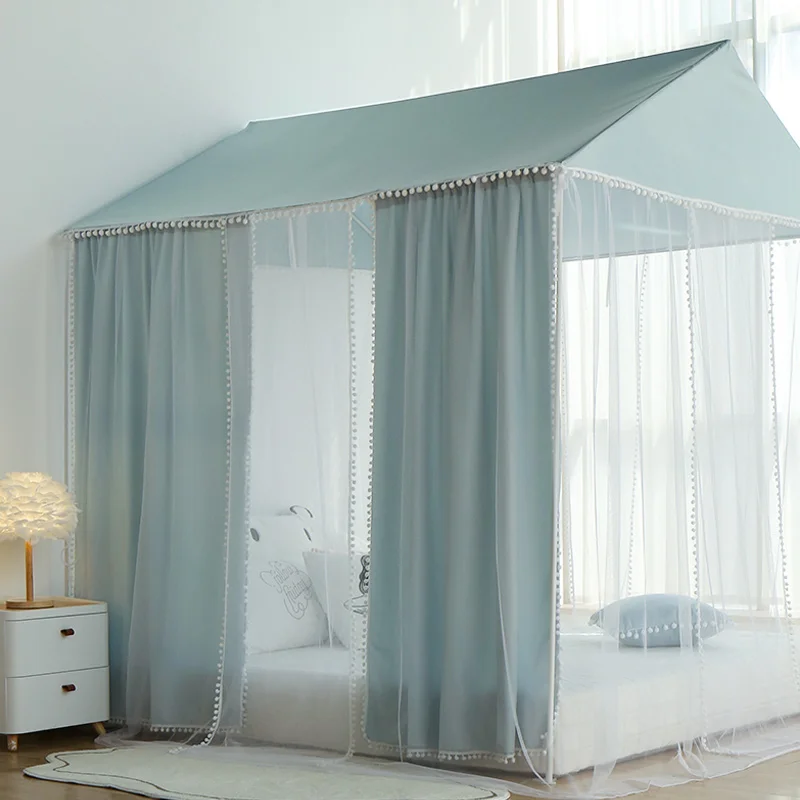 New Home Bedroom Floor to Floor Mosquito Net Children's Bed Princess Mosquito Net Boys' Room Tent Bed Curtain Mosquito Net