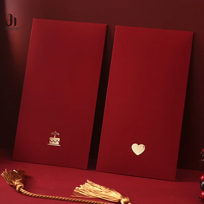 6 pz/pacco busta rossa cinese capodanno Festival di primavera bambini buste di denaro fortunato busta regalo pacchetto rosso borsa rossa