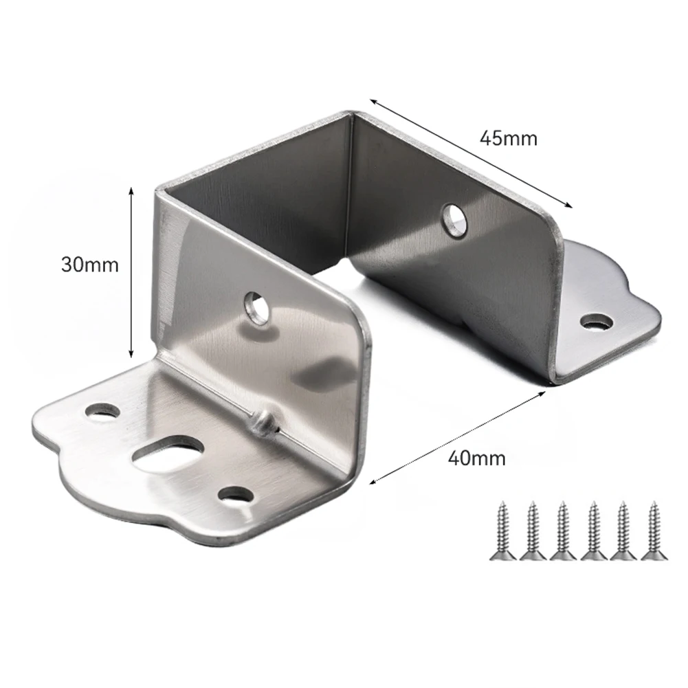1 pz acciaio laminato a freddo a forma di U addensato letto ad angolo letto fascio di supporto cerniere letto gancio angolo codice 32/35/40mm parti hardware