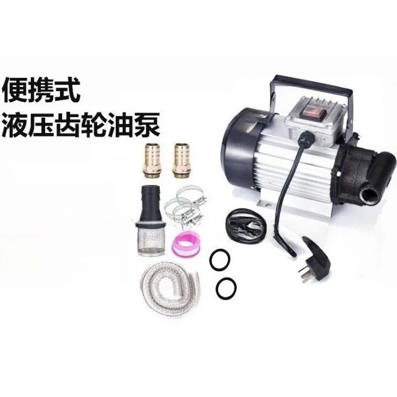 750W 220V Electric Self Priming Gear Pump Diesel Oil Pump Engine Oil Extractor Water Transfer Pump