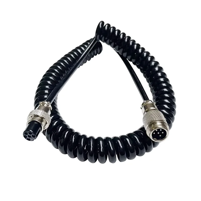 Male to Female 2/3/4/5/6/7pin Spring Wire GX12 GX16 GX20 Aviation Plug Head Telescopic Line Straighten 1M/39.37inch Spiral Cable