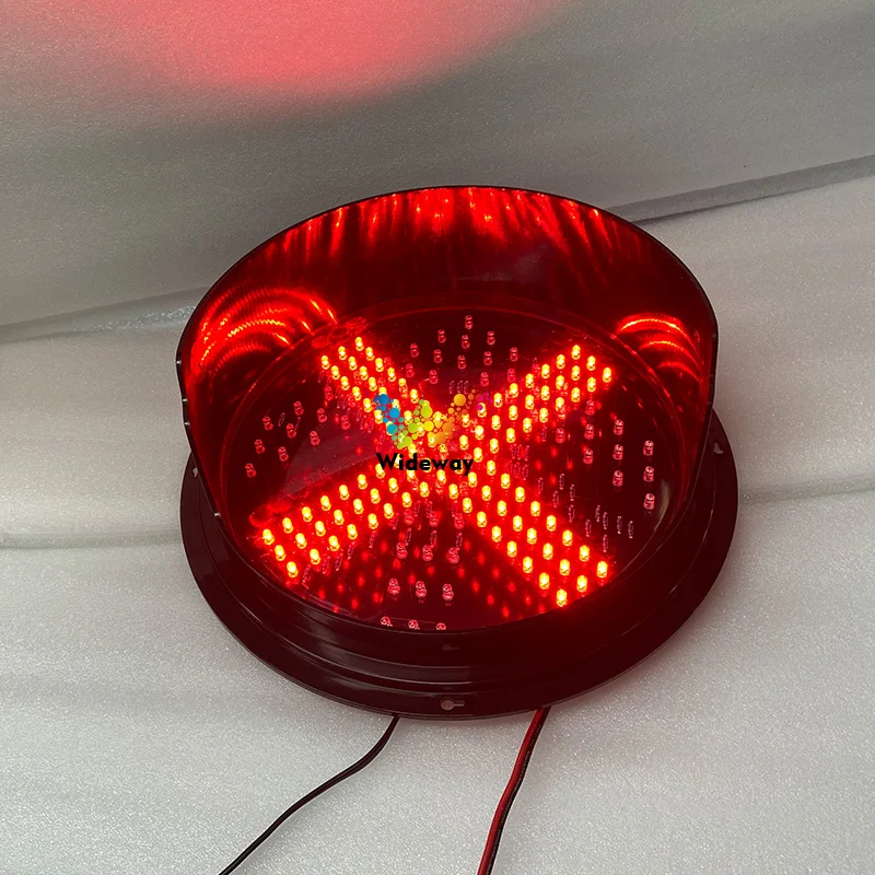300mm LED Lane Control Signal Light Red Cross Green Arrow Traffic Signal Lamp for Tunnel Toll Station Highway Parking Lot IP68