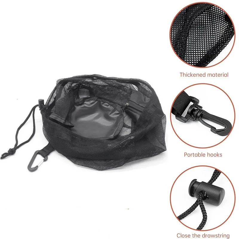 Drawstring Basketball Mesh Bag Portable High-capacity Outdoor Sport Game Travel Net Bag Football Soccer Volleyball Storage