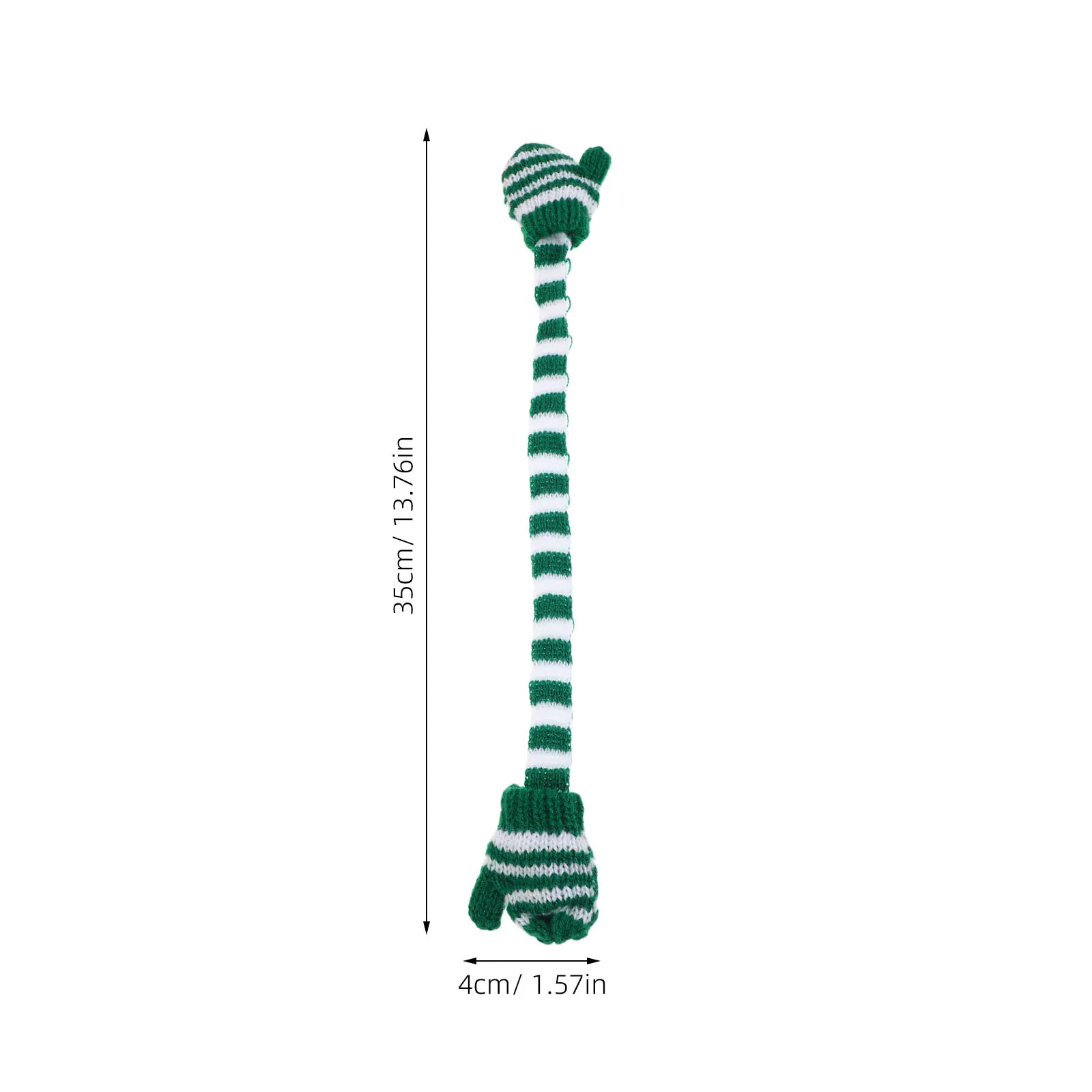 4 Stück Dress Up Kleidung, Mini-Strickhandschuhe für Bjd-Kuscheltiere, Weihnachts-Winter-Accessoires, gestreifte Fäustlinge 18 Zoll,