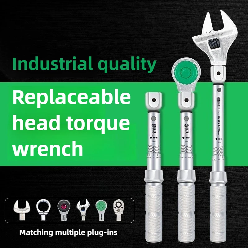 

Сменный динамометрический ключ 9*12, высокоточный регулируемый многофункциональный динамометрический ключ промышленного класса для авторемонта