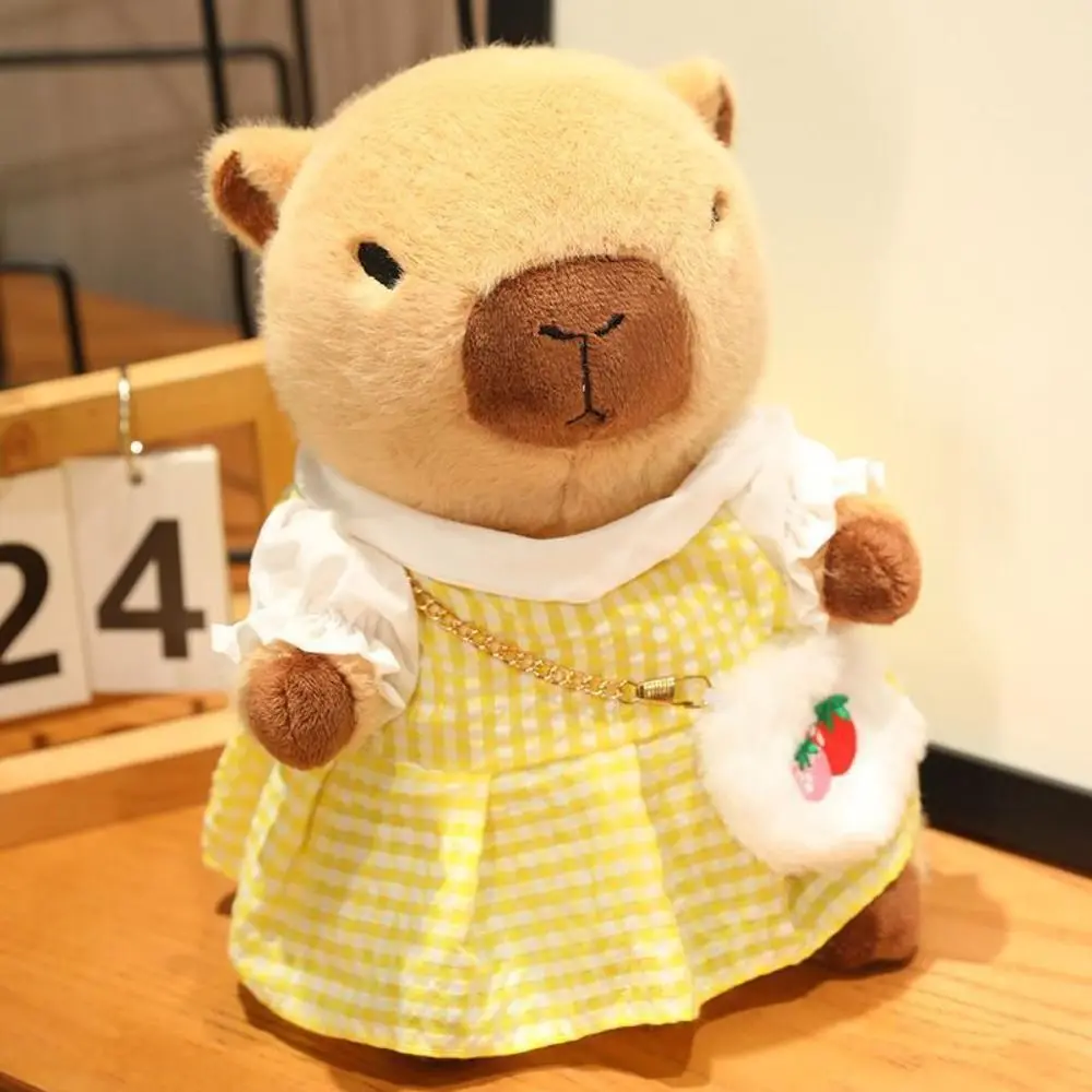 

Dress Up Capybara Plush Doll Simulation Cartoon Capybara Plush Toy Fluffy Soft Capibara Fluffty Doll Home Decor