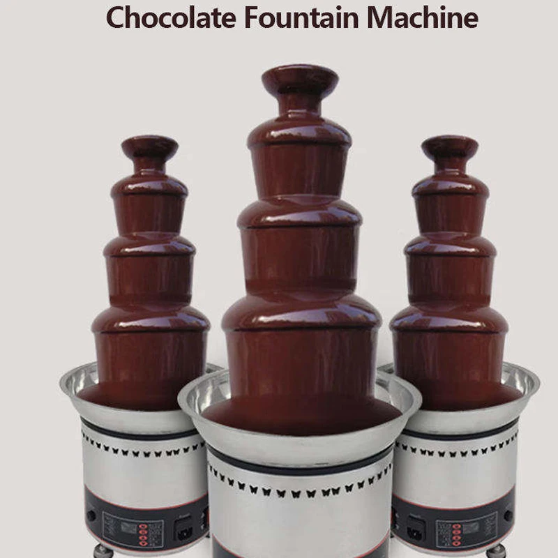 

Commercial Mini Chocolate Fountain Machine for Party Red Wine Waterfall Candy Maker Home Kitchen Appliance