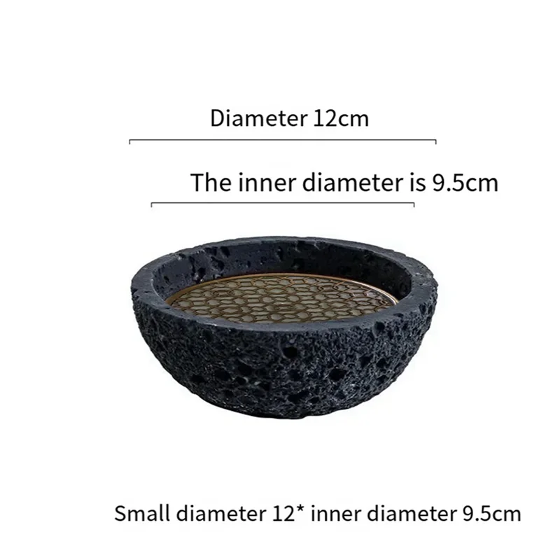 

ABZS 5X японская планета вулканический камень художественная концепция блюдо маятник морепродукты суши сашими ледяная пластина дымовая пластина, 12 см