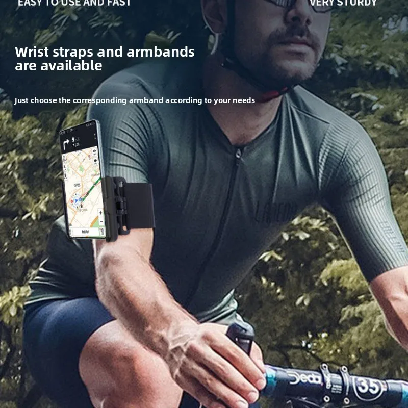 Disassemble the wrist mobile phone holder in one click and second, and rotate the arm bag of the mobile phone.