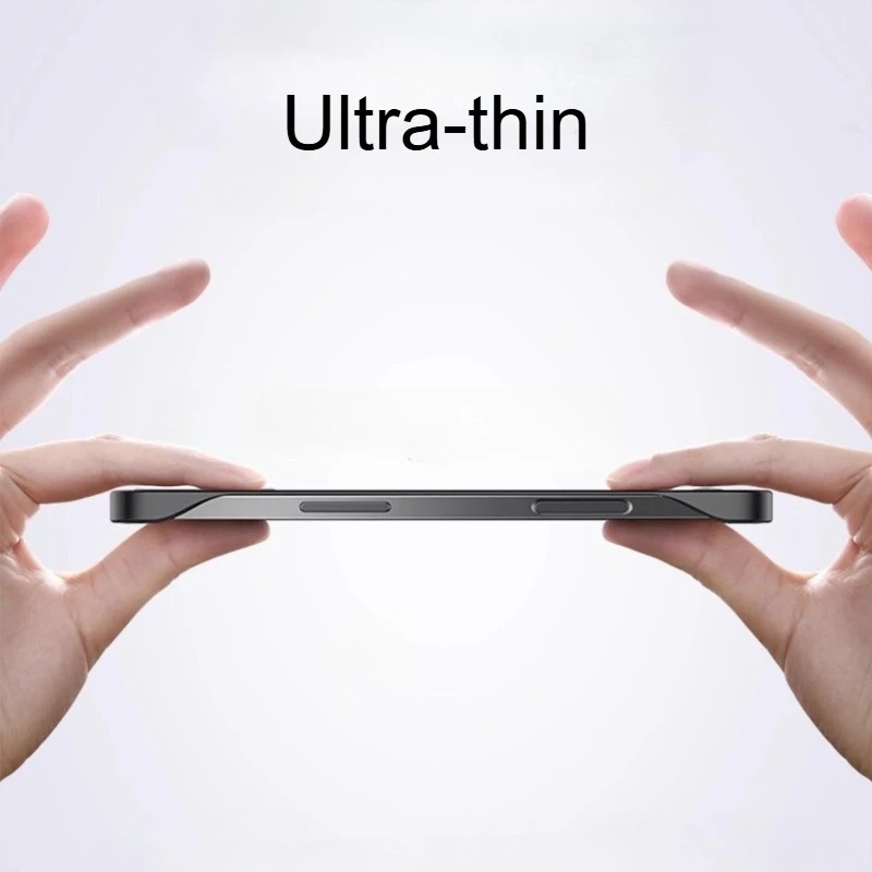 Funda de teléfono delgada sin marco para iPhone 17 Pro Max, carcasa rígida translúcida a prueba de golpes sin bisel para iPhone 17Pro