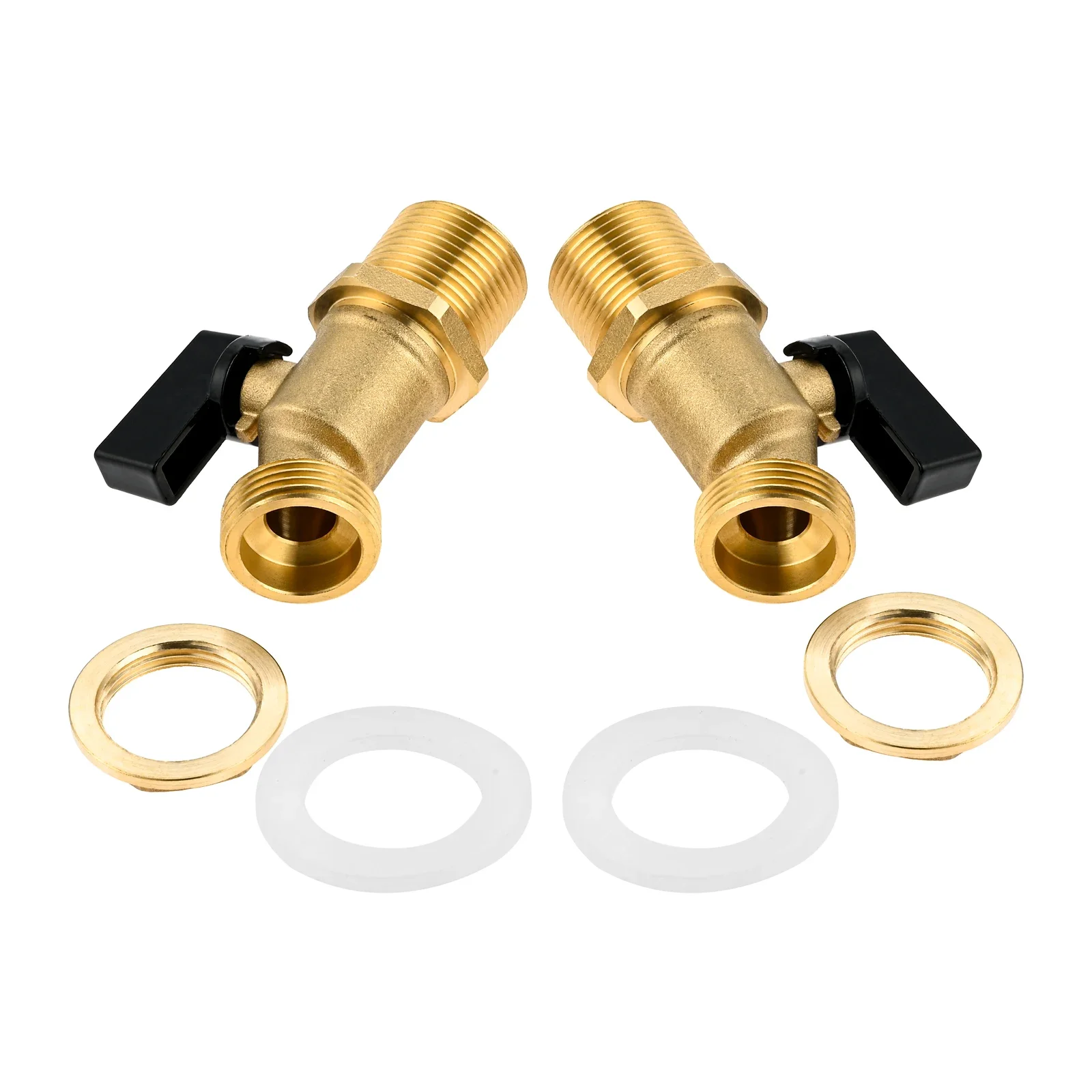 

Water Container Rain Barrel Faucets Brass Valves 3/4"G Male 1/2"NPT Female 3/4" GHT Male Thread for Water Tower Various Pipes