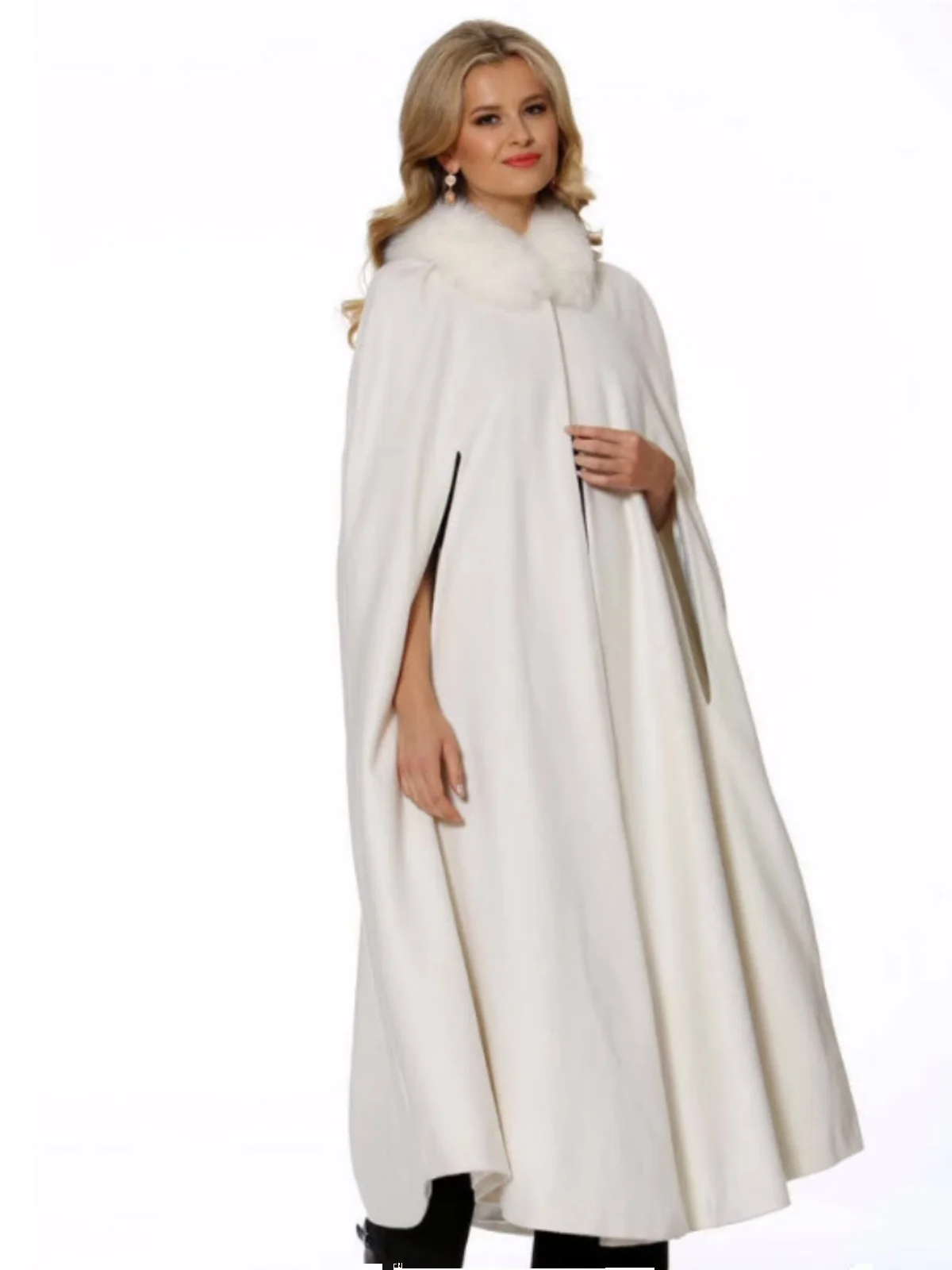 

Утепленное длинное пальто до плеч с меховым воротником, простое в сочетании, для повседневной носки, осенне-зимняя модная верхняя одежда