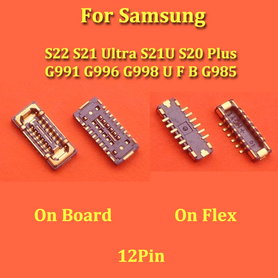 10pcs wifi אנטנה fPC מחבר על לוח עבור samsung s22 s21 אולטרה s20 + g991 g996 g998 u f b g985 g981 g986 g986 g988