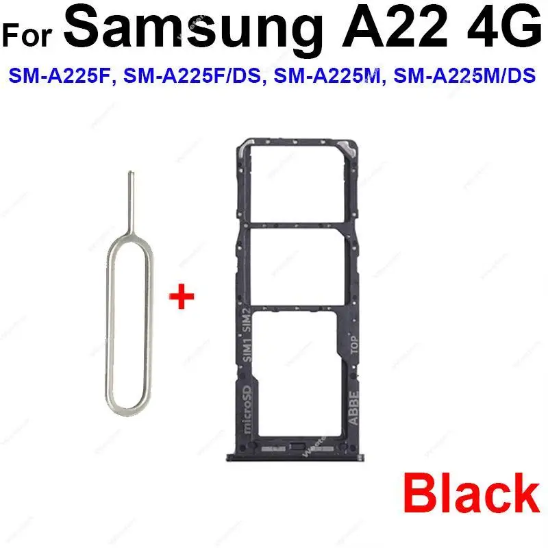 Sim Card Tray Slot For Samsung A22 A225F A32 A325 4G A22 A226B A32 A326B 5G Sim Card Holder Socket Replacement Repair Parts