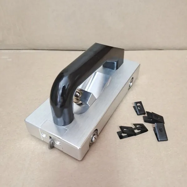 PVC plastic floor tool slotter four-wheel guide motion slotting machine floor PVC floor blade 10 pieces
