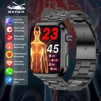 F220 Laser Treatment Three High Smart Watch Men Heart Rate Blood Pressure Uric Acid Blood Lipid Non-invasive Blood Sugar 1.91 HD