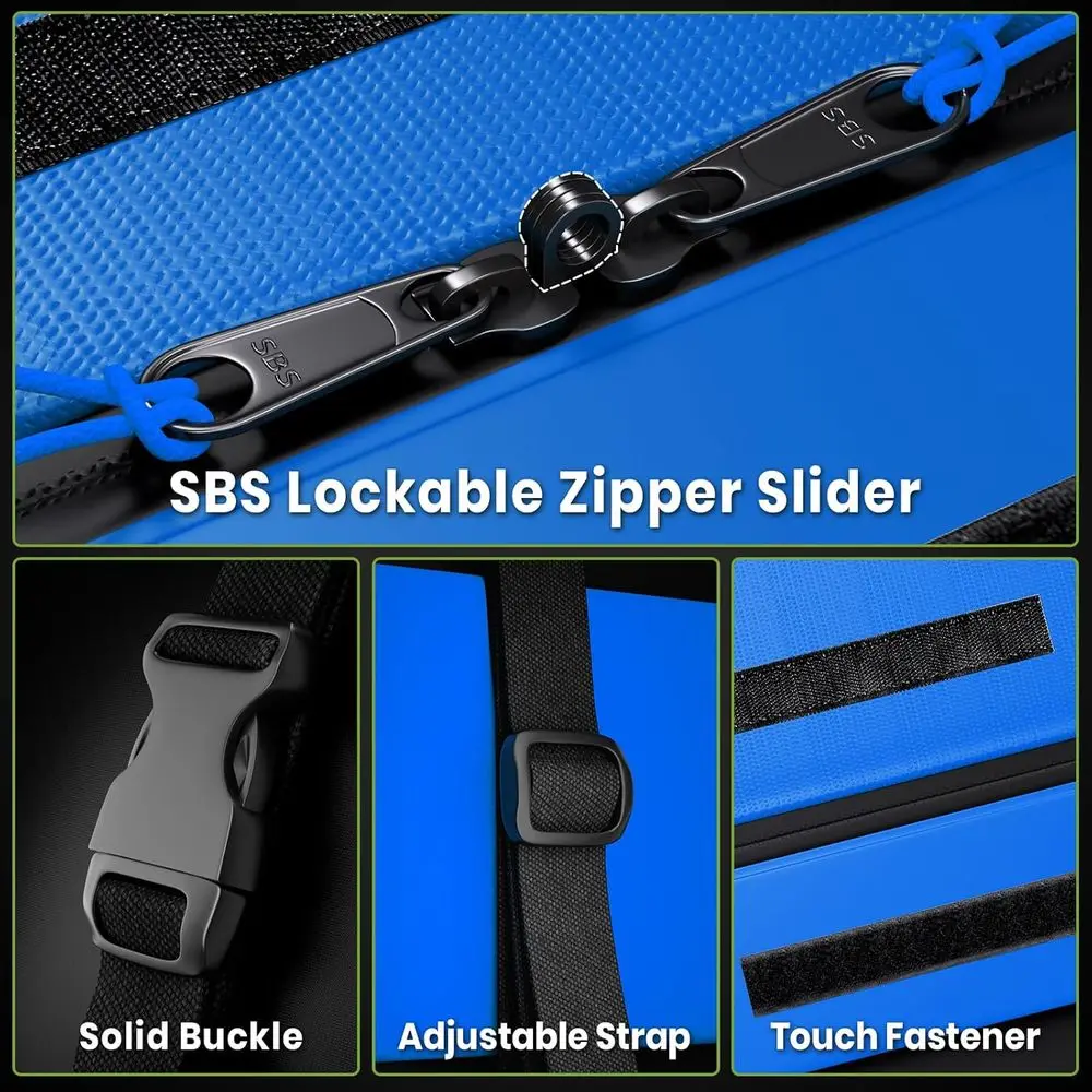 Portaequipajes en el techo suave de 23 pies cúbicos para automóviles con o sin estantes: impermeable, con cerradura, antideslizante, con almacenamiento y hacer