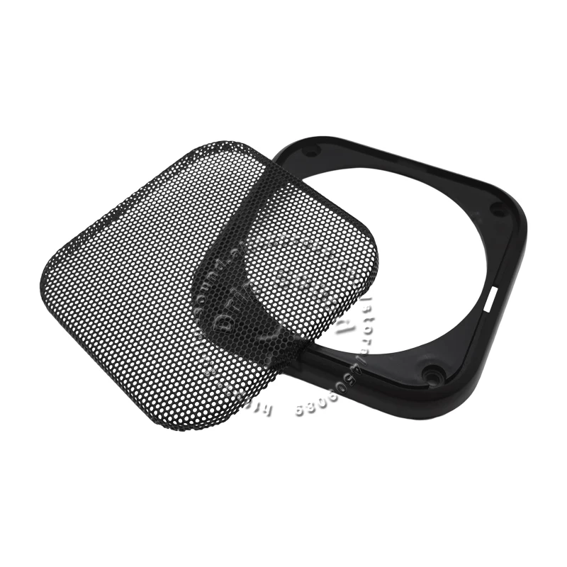Cubierta cuadrada para parrilla de altavoz de 4 pulgadas, malla metálica circular decorativa de plástico para Audio de coche, red de protección, 108x108mm