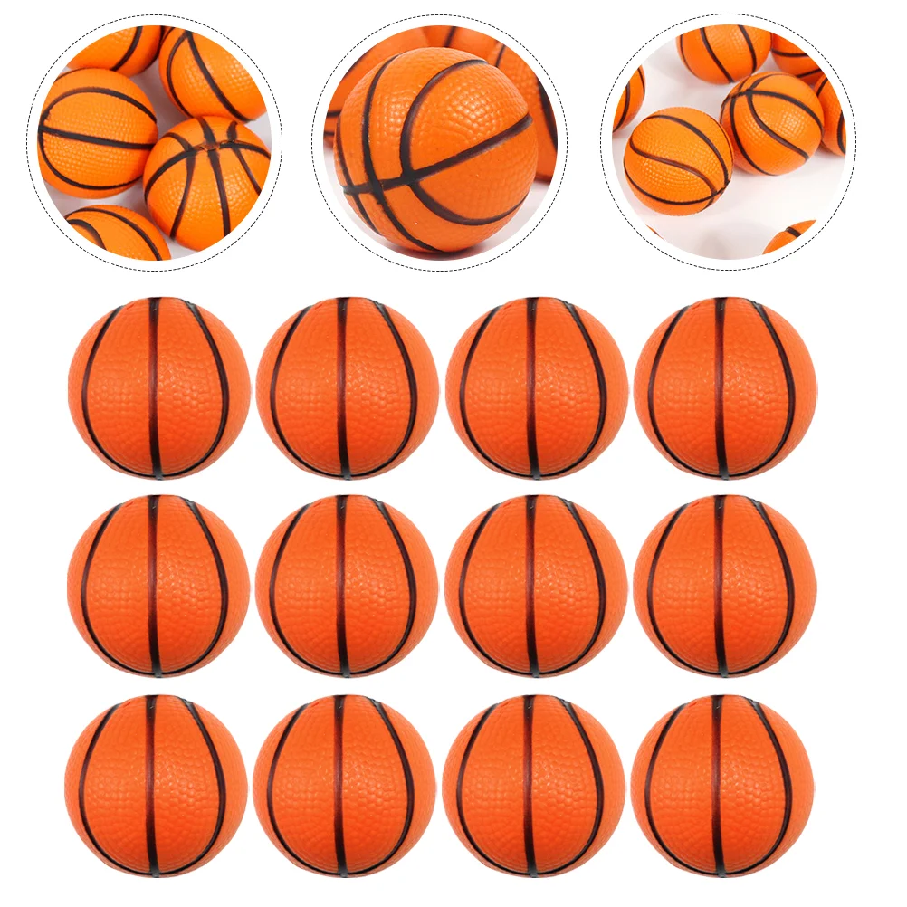 24 Pcs Mini Toys Swimming Pool Toys Small Basketballs Squeeze Ball Tiny Sports Balls Pu Mini Indoor Basketball