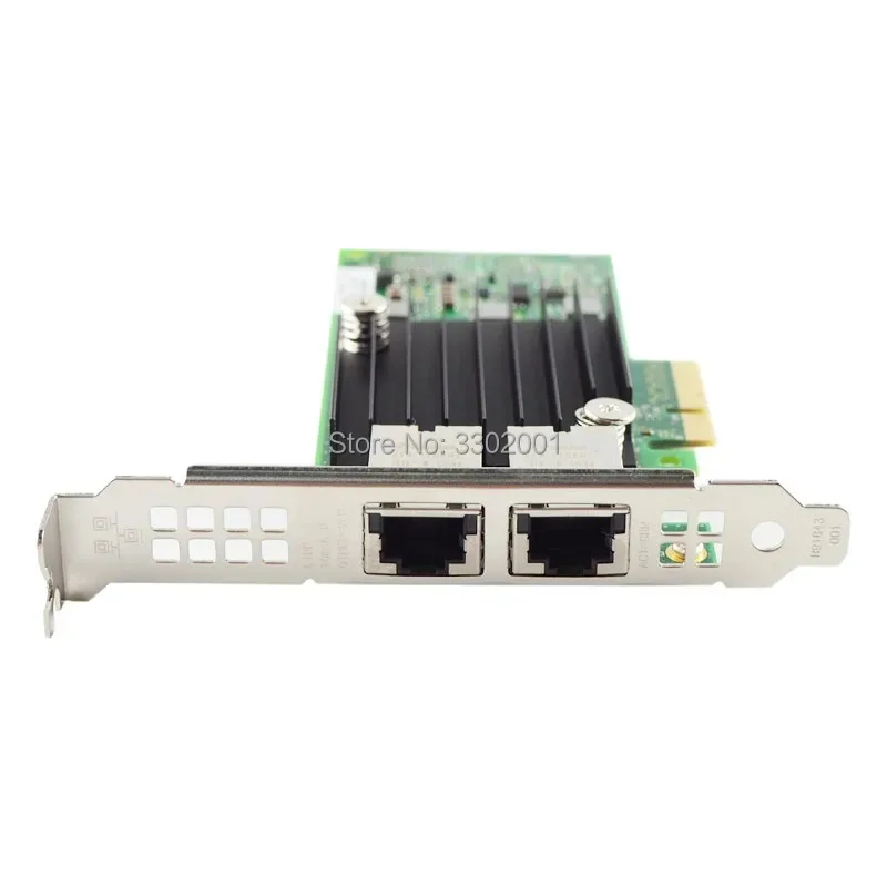 PCI-E X4 X550-T2 10G 이더넷 서버 어댑터, 듀얼 포트 RJ45 통합 네트워크 어댑터, X550T2BLK