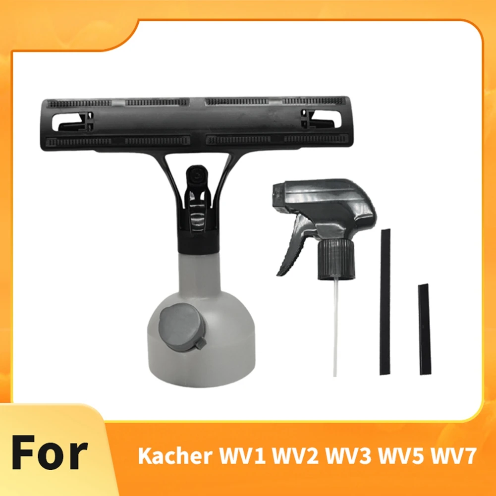 AB43 - Do Karchera WV1 WV2 WV3 WV5 WV7 Butelka z rozpylaczem 350 ml z skrobakiem, zestaw narzędzi do czyszczenia okien, lusterek, płytek i szkła
