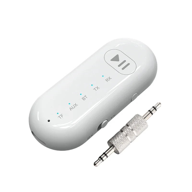 A42T-Wireless Bluetooth 5.1 Receiver Transmitter Adapter 3.5MM AUX Stereo Transmitter Handsfree Call Support TF Card For Car