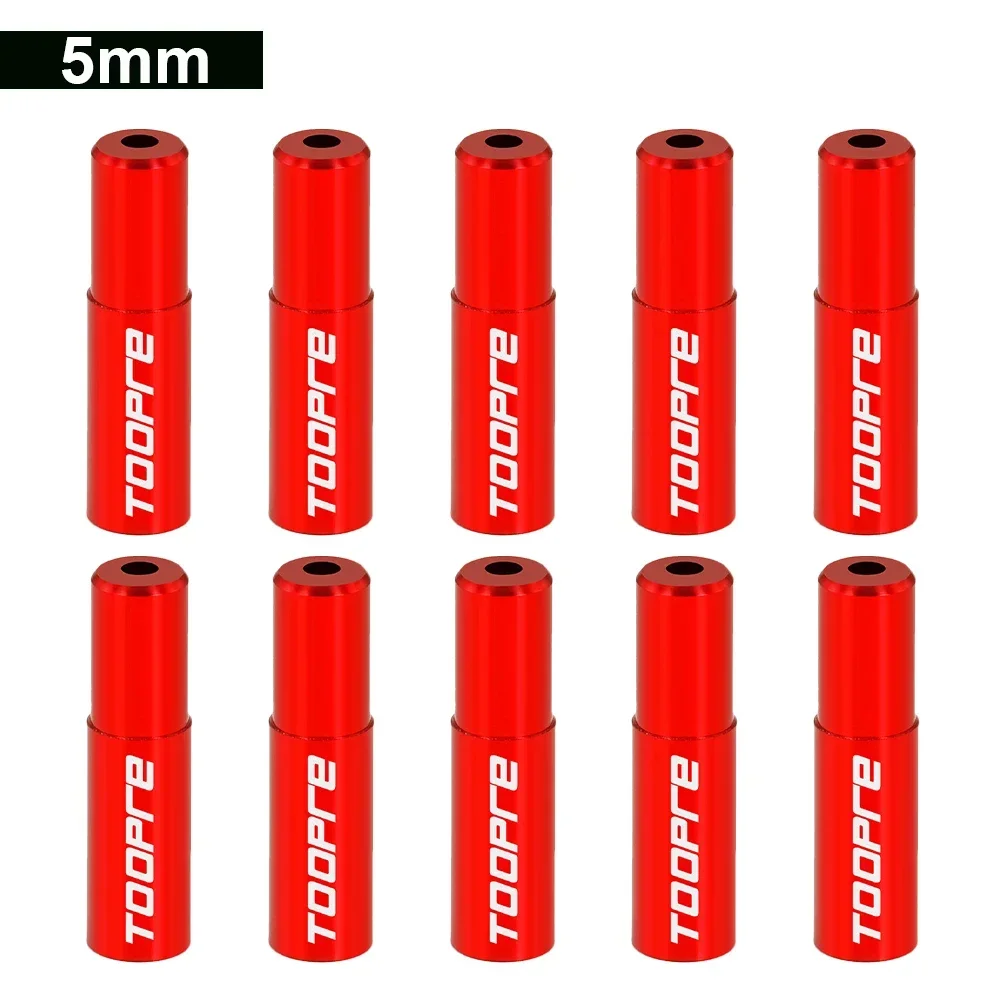 AliExpress MUQZI TOOPRE 10pcs/set 4mm/5mm Bicycle Cables End Cap Aluminum Alloy MTB Road Bike Brake Shifter Cable Housing End Cap Wire Dust Cover