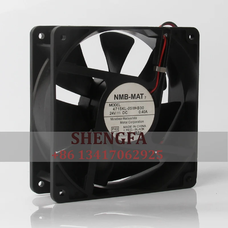 NMB 4715KL-05W-B30 Case Cooling Fan DC24V 0.40A 120X120X38MM 12038 12CM Inverter Axial Flow Ventilation Exhaust