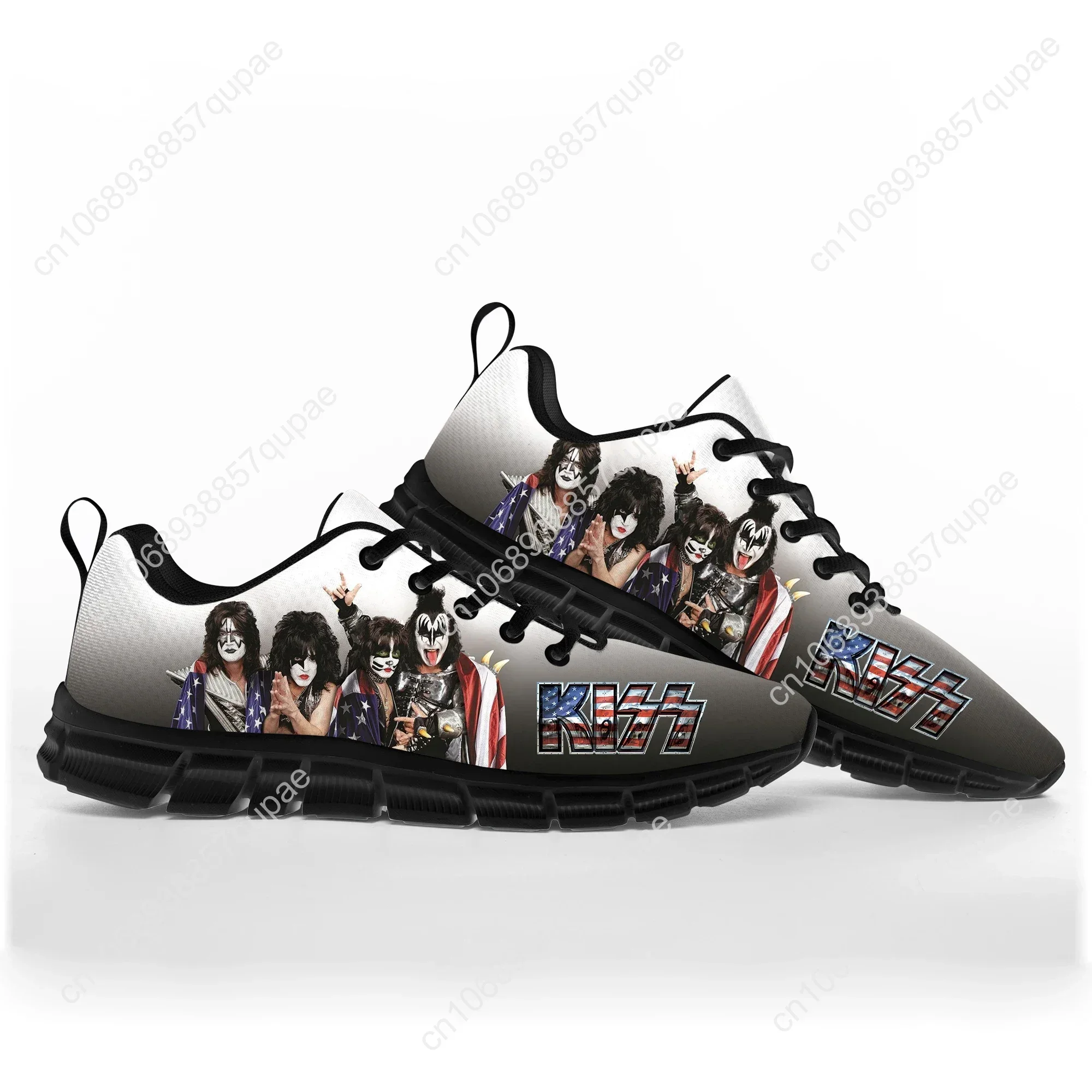 

Kiss Heavy Metal Rock Band Music Sports Sneakers Casual Custom High Quality Couple Shoes for Men And Women s