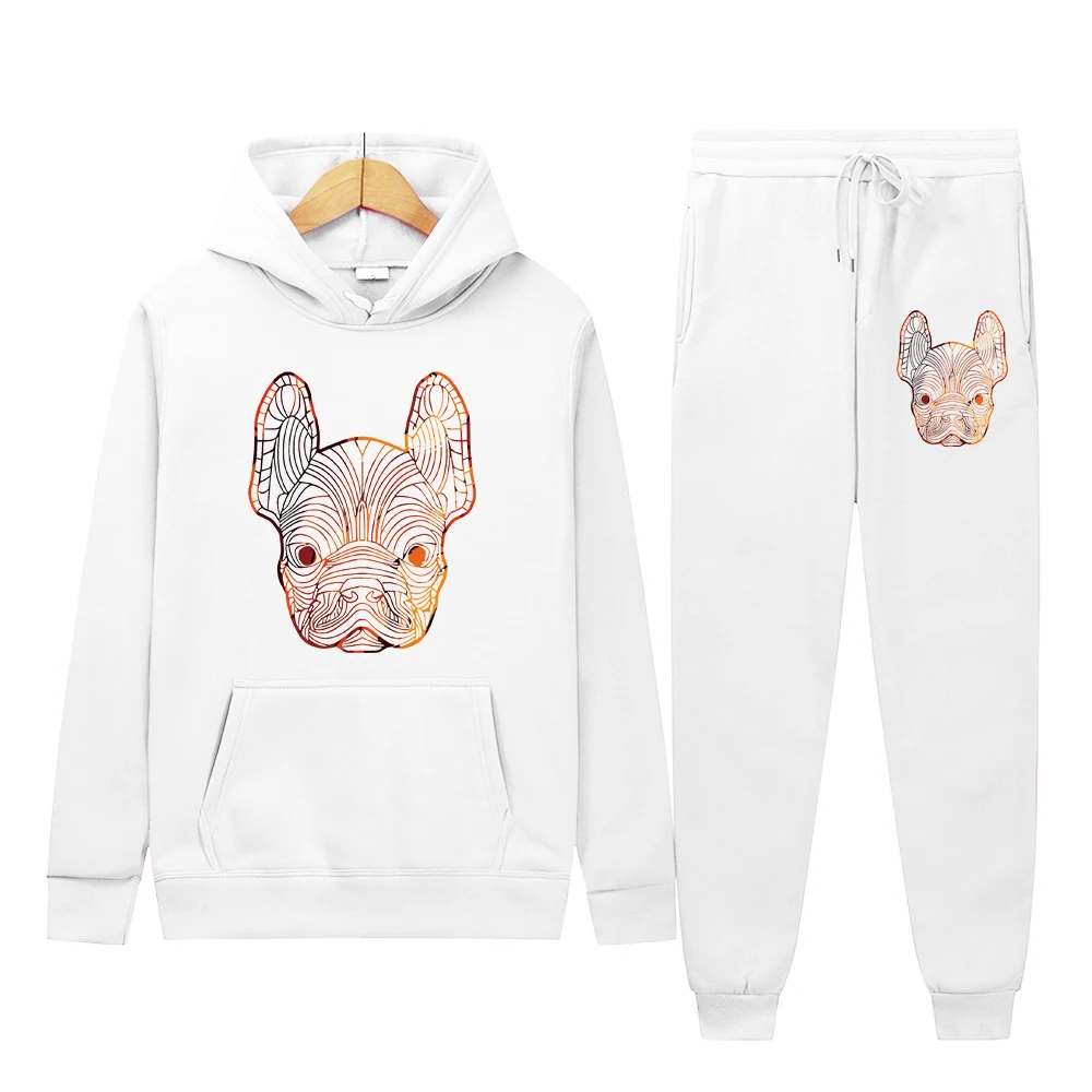 

Street style men's hoodie sets are available in a variety of colors for autumn and winter home use