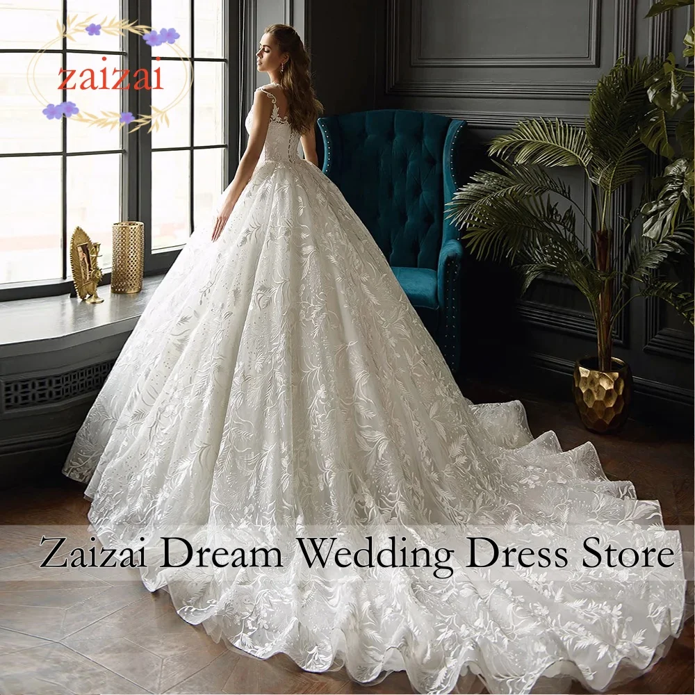 Customized 2027 Exquisite Beading Embroidery Ball Gown Wedding Dress Romantic Sweetheart Court Train Sparkling Princess Bridal