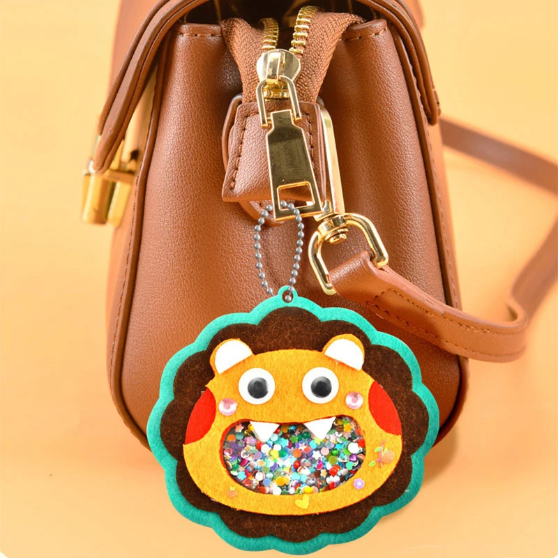 크리 에이 티브 스팽글 셰이커 할로윈 동물 펜던트 수제 공예 재료 키트 유치원 어린이 연습 능력 학습 장난감