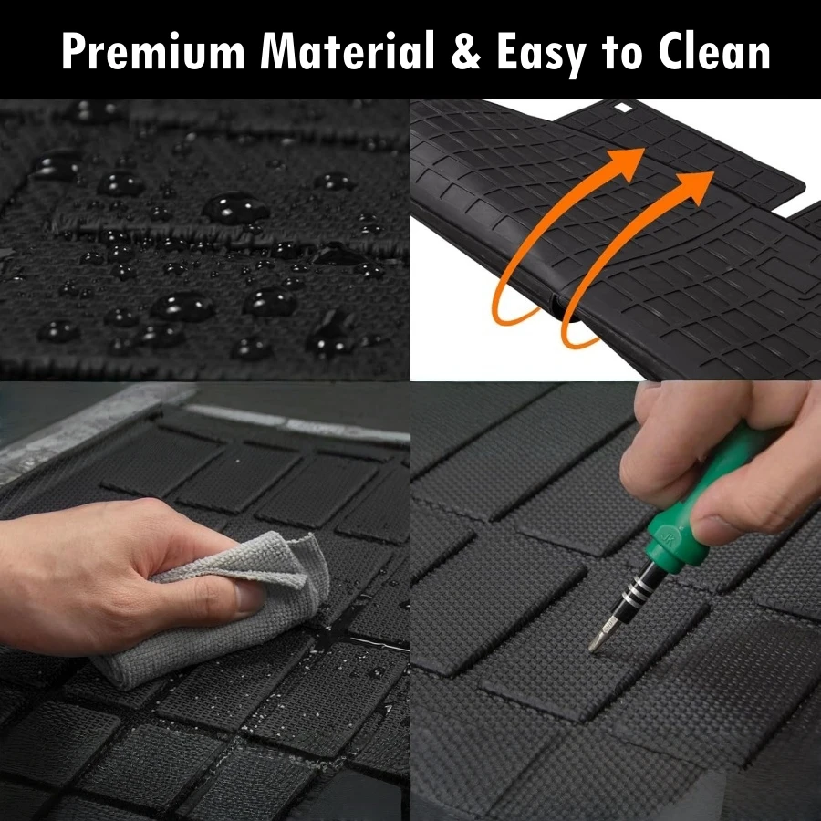 الحصير TPE ل 2026 2025 هيونداي باليسيد 7-مقعد البضائع حصيرة مسند الظهر حصيرة 2nd 3rd صف سيارة الطابق بطانة حماية جميع الأحوال الجوية