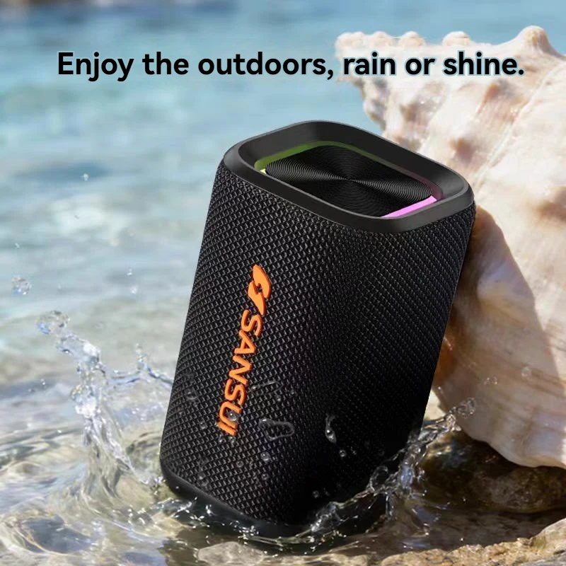 2026 New SANSUI U8 outdoor portable wireless Bluetooth speaker mini subwoofer 20W high power support TWS/TF/U waterproof speaker