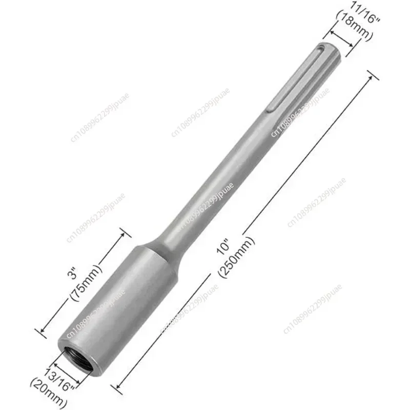 SDS-Max 18Mm Diameter Shank Ground Rod Driver For 5/8 Inch And 3/4 Inch Ground Rods