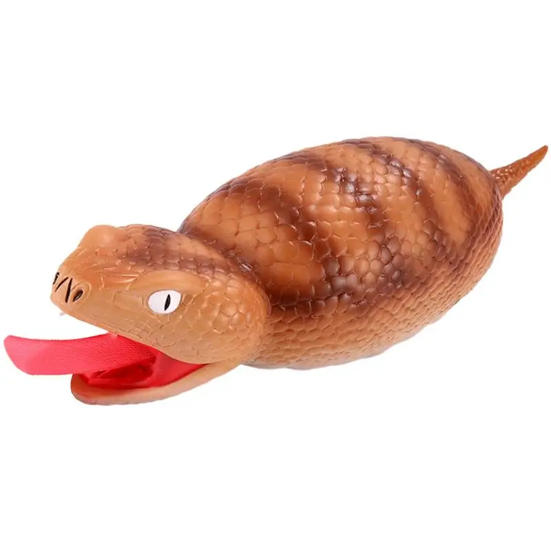 

Squeeze Snake Toy Retractable Tongue Snake Toy Squeeze Snake Prank Prop Children's Toy Funny Animal Tricky April Fool's Day