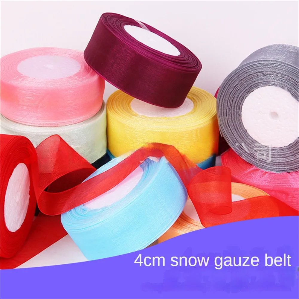 Chiffon Color Ribbon Gift Packaging Yarn Ribbon Handmade Rose Ribbon Ribbon Color Ribbon Ribbon