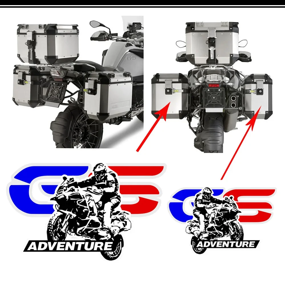 Trunk Luggage Aluminium Cases Topcase For BMW R1250GS R1200gs F850gs F800gs F750gs F650GS R1100GS GS GSA HP Stickers Adventure