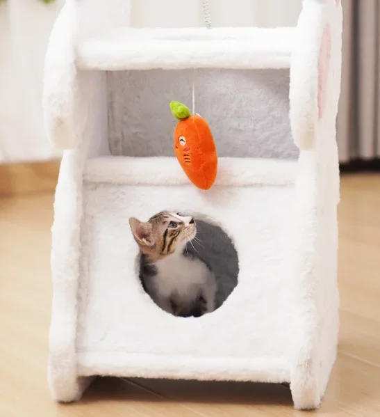

l Cat Tree Cat Scratching Sisal Rope Toy House Rabbit Shape Factory Wholesale Hot sell