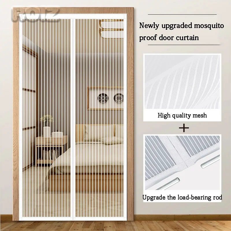 

Anti-mosquito magnetic door curtain partition curtain Household non-perforating magnetic mute screen curtain screen mosquito net
