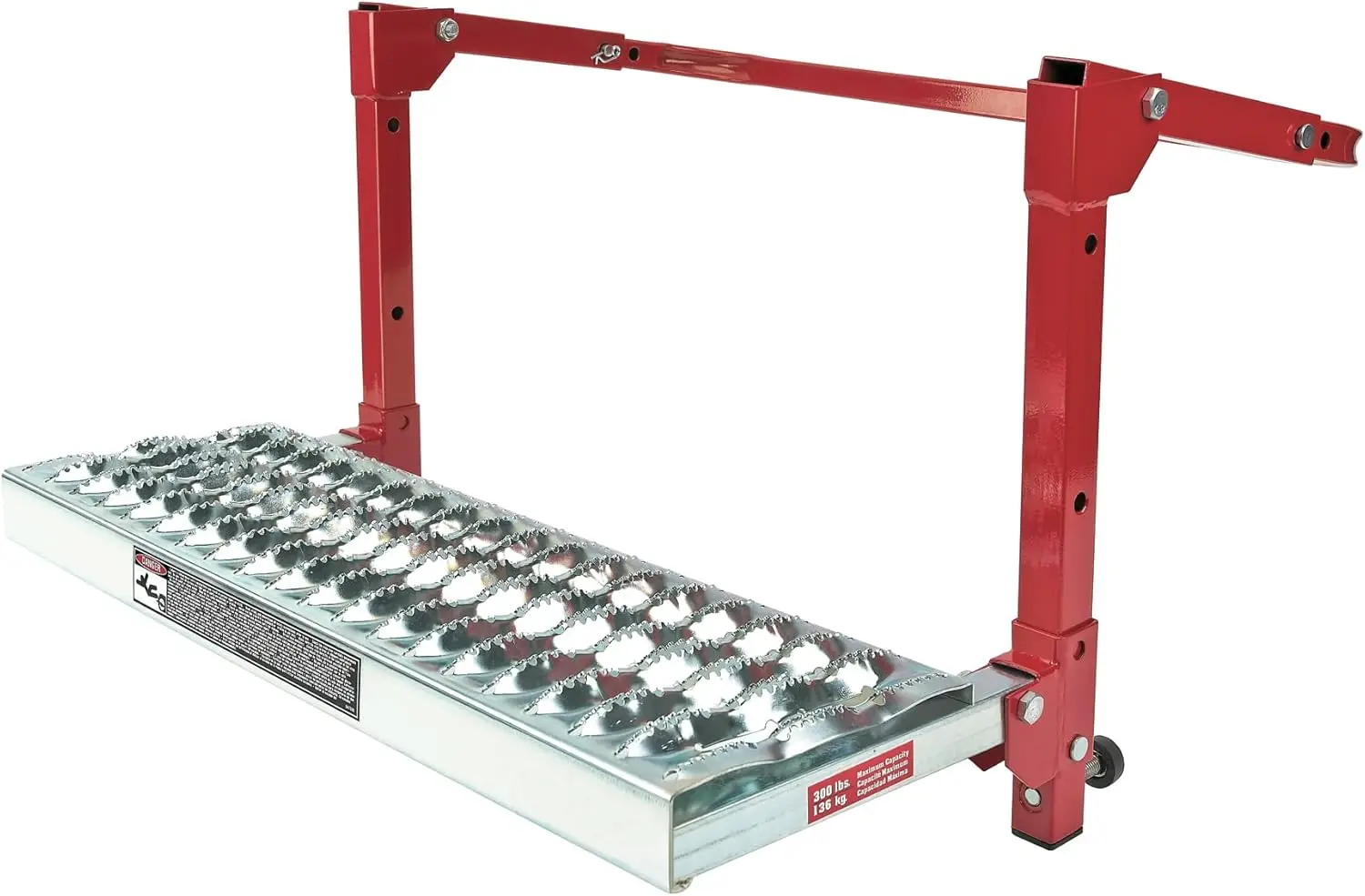 

Heavy Duty Tire Step for Trucks & SUVs, 300 lb Capacity, Adjustable Non-Slip Steel Surface, Folds Flat