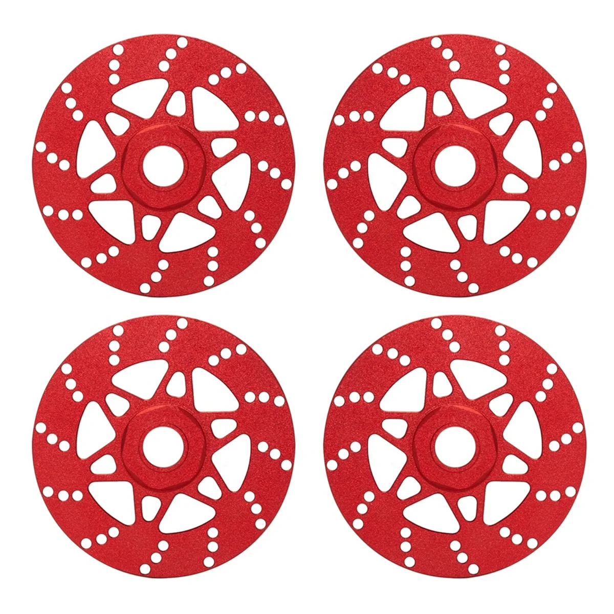 4pcs Whirlwind Brake Disc Wheel Hex Hub 17mm for Arrma 1/7 Infraction Limitless Felony 1/8 Typhon RC Upgrade Parts Red